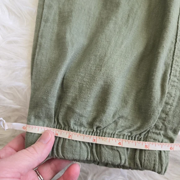 SOCIAL STANDARD by Sanctuary Linen  Solstice Pull On Jogger Pant Lichen Green XL - Picture 11 of 14